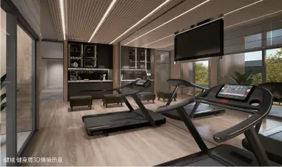 健域 健身房3D情境示意