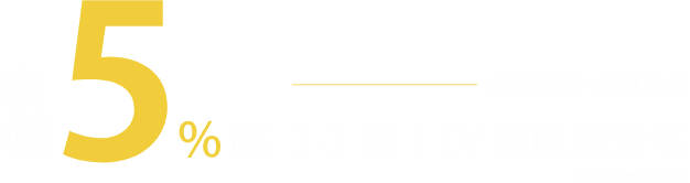 自備5%起 2-3房 EV智匯創新宅 翊鼎國際-和誼廣告